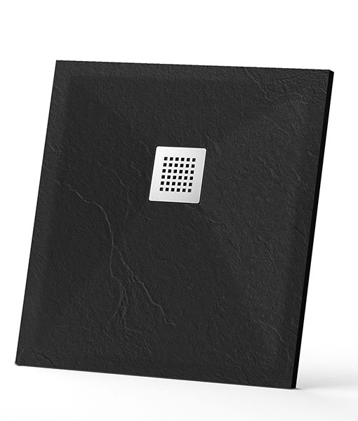 Nilla black 80x80 szögletes zuhanytálca