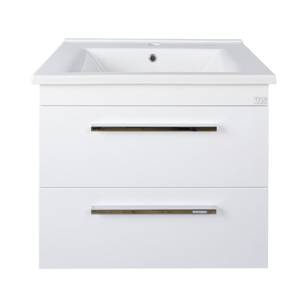 TMP VIVA 65 fali fürdőszobabútor - Sanovit ATRIA 9065 porcelán mosdóval - 65 x 45,5 cm