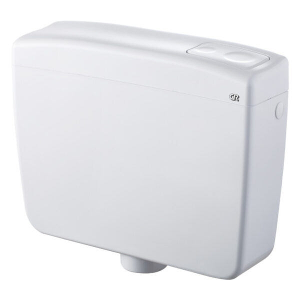 CR DELTA WC tartály - Start / Stop - 8l - alacsony szereléshez - 44 x 35 x 12 cm