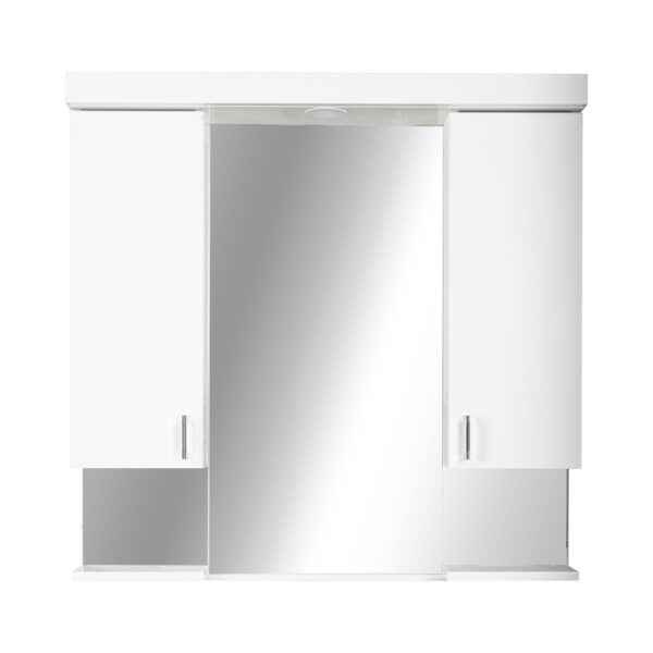 Viva STYLE Tükrös fürdőszobai szekrény LED világítással - DUPLA szekrénnyel - 100 x 97 x 15 cm