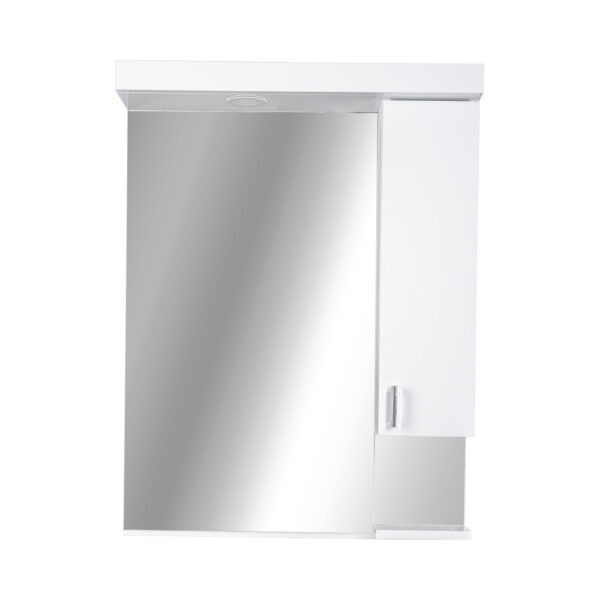 Viva STYLE Tükrös fürdőszobai szekrény LED világítással - JOBBOS szekrénnyel - 55 x 97 x 15 cm