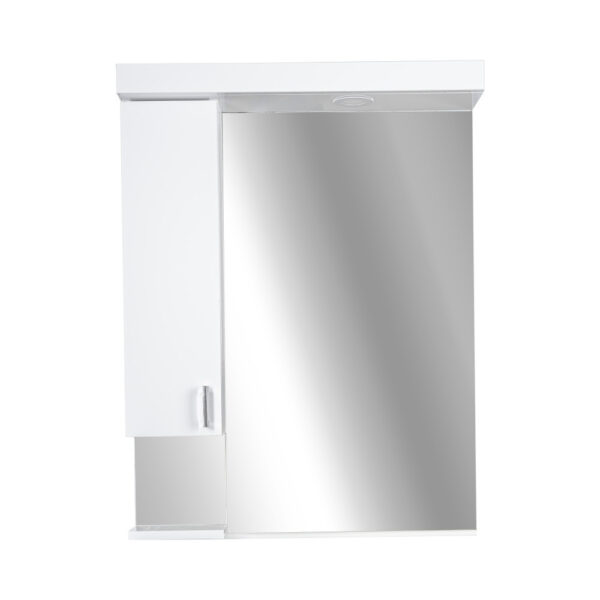 Viva STYLE Tükrös fürdőszobai szekrény LED világítással - BALOS szekrénnyel - 55 x 97 x 15 cm