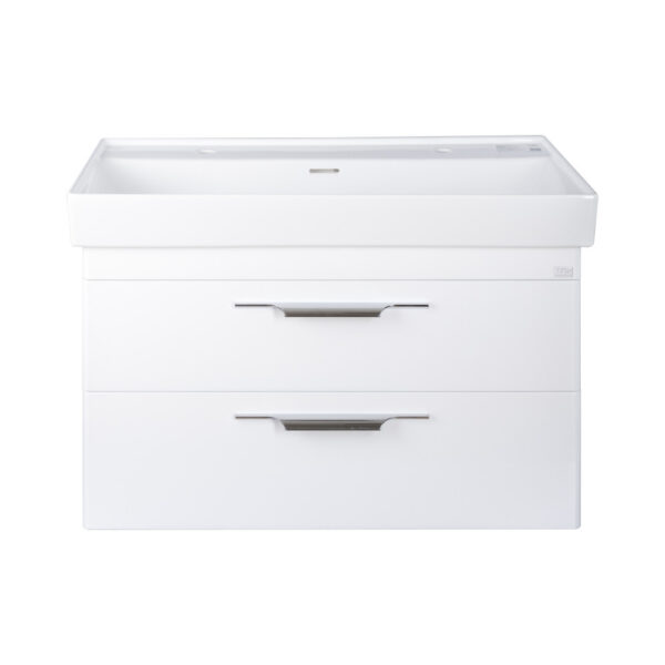 TMP LUX 100D fali fürdőszobabútor - CeraStyle SHARP 37600 DUPLA csaplyukas mosdóval - 100 x 48 cm