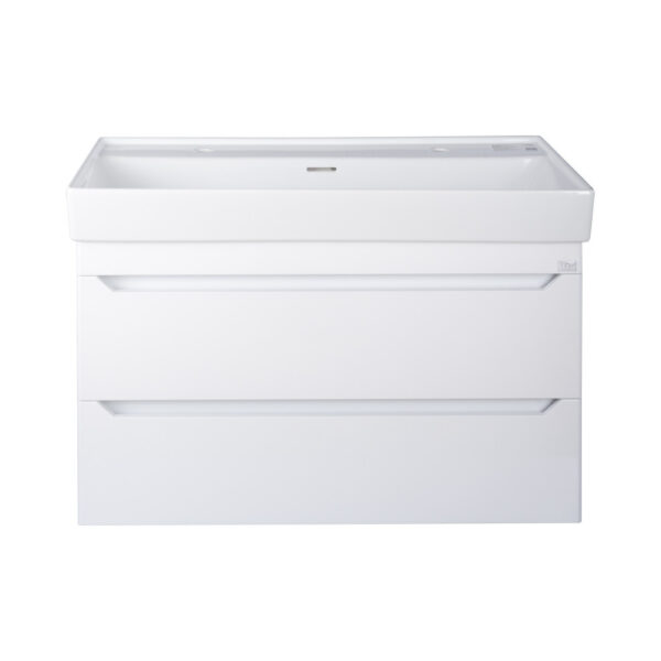 TMP SHARP 100 fali fürdőszobabútor - CeraStyle SHARP - 37600 DUPLA csaplyukas mosdóval - 100 x 48 cm