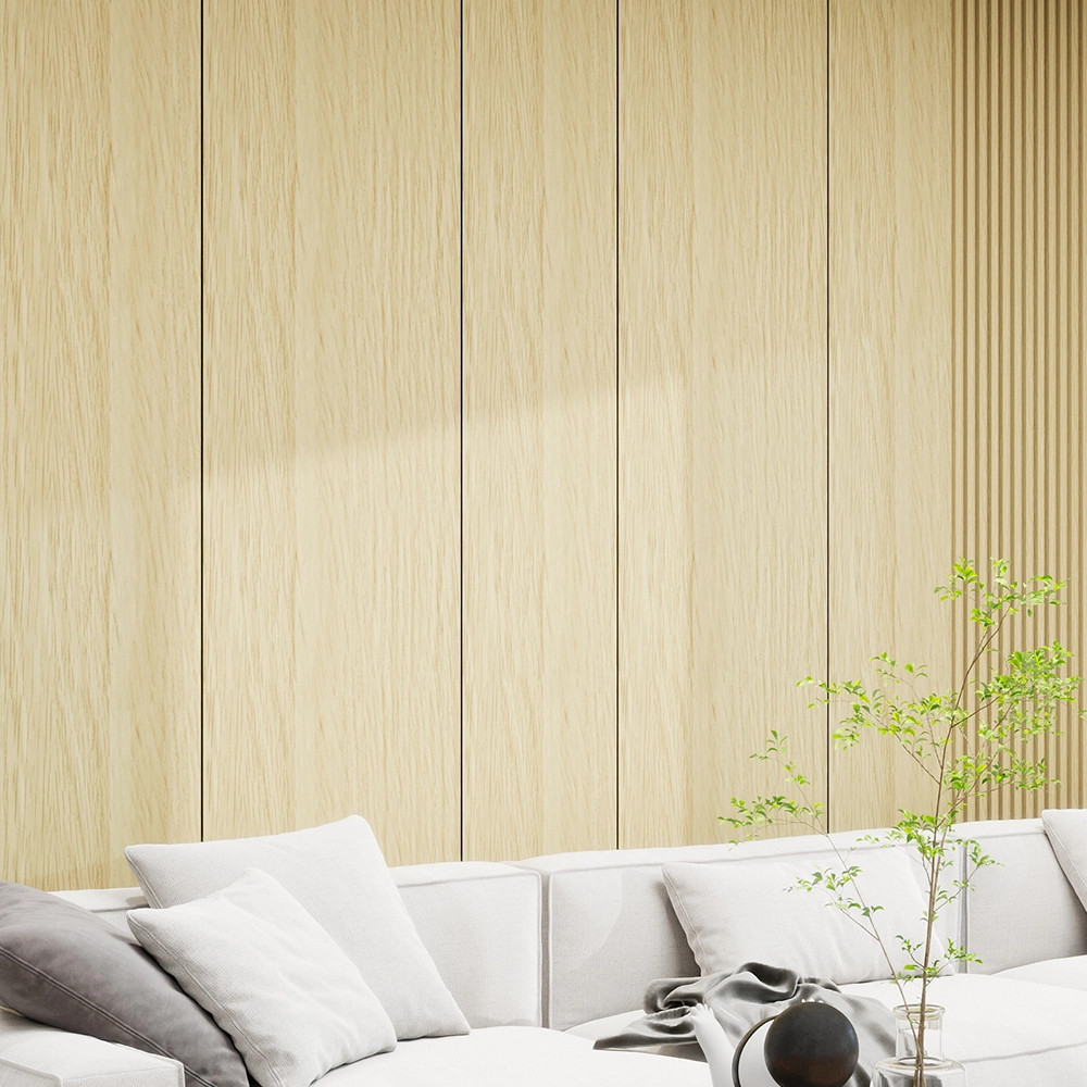 Falpanel, fa mintával, bambuszrost - Honey Oak