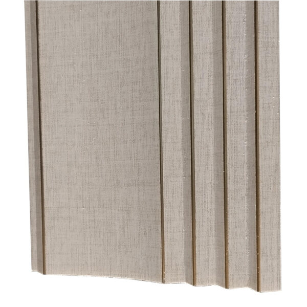 Lamella, hullámos felülettel, WPC, 290x12 cm - Pale Linen