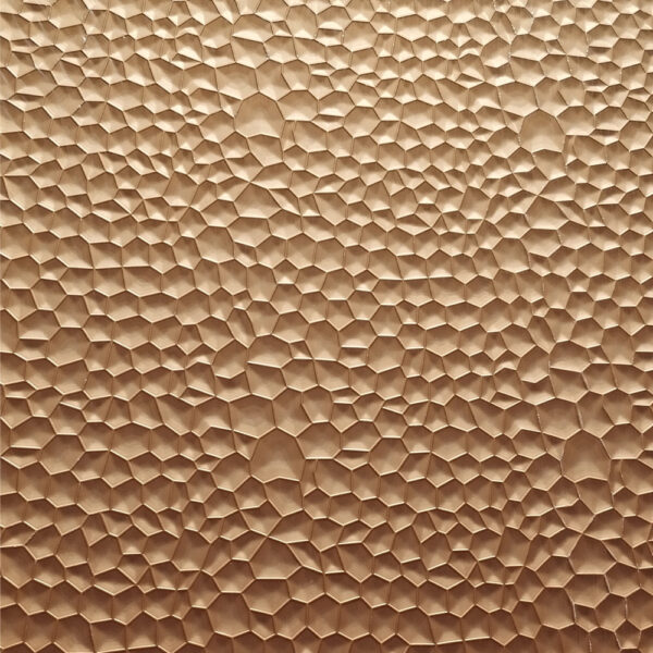 Falpanel, dombornyomott, PVC, 240x120 cm - Gold Metal