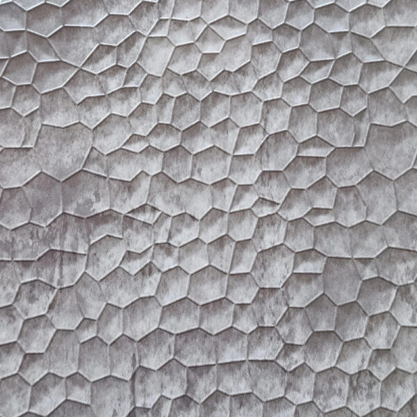Falpanel, dombornyomott, PVC, 240x120 cm - Grey
