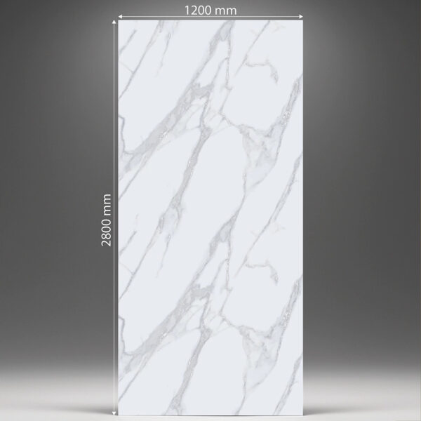 Falpanel, márvány mintával, PVC, 280x120 cm - Silver Mist