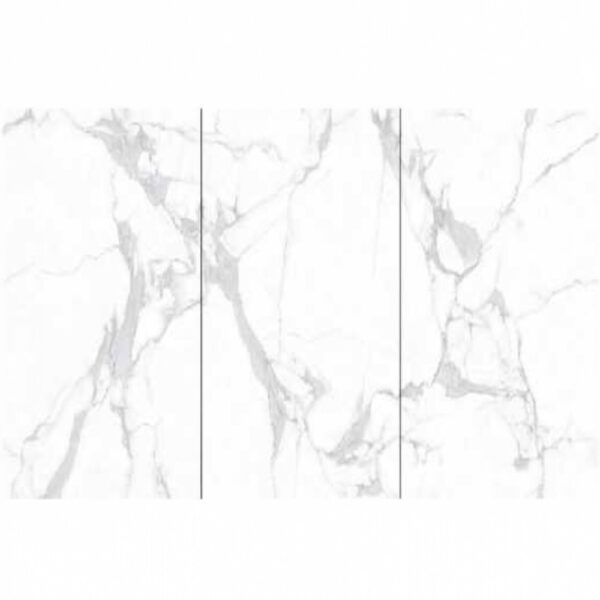 Falpanel, márvány mintával, végteleníthető, bambuszrost, 280x122 cm - Carrara White