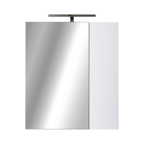 Piramida AKVA 60 R Tükrös fürdőszobai szekrény -2 ajtós kivitel - LED világítással - 60 x 69 x 13 cm