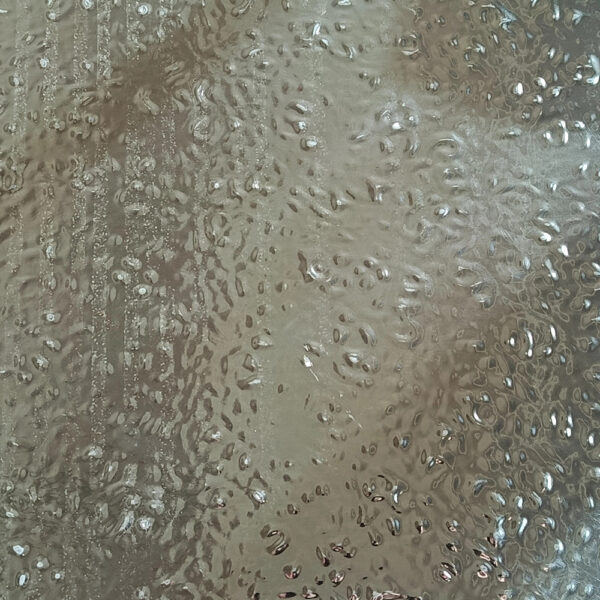 Falpanel, fém hatású, bambuszrost, 280x122 cm - Silver Metal Wave