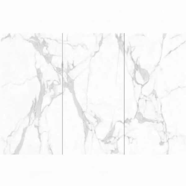 Falpanel, márvány mintával, végteleníthető, bambuszrost, 280x122 cm - Carrara Silver