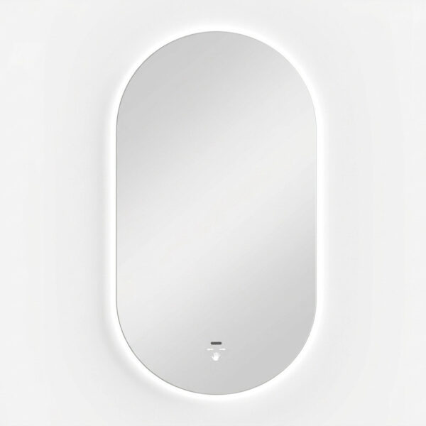 Viva AURA PINO 50 fürdőszoba tükör - érintésmentes - AMBIENT LED - OVÁLIS - ÁLLÓ - 50x90 cm