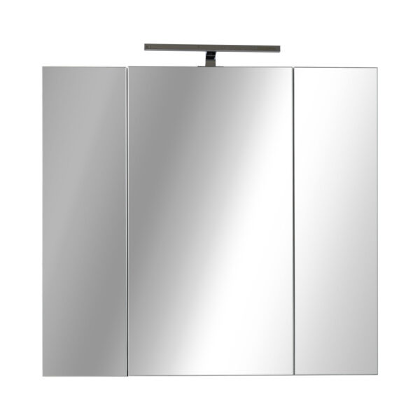 Piramida AKVA Tükrös fürdőszobai szekrény - LED világítással - 75 x 69 x 15 cm