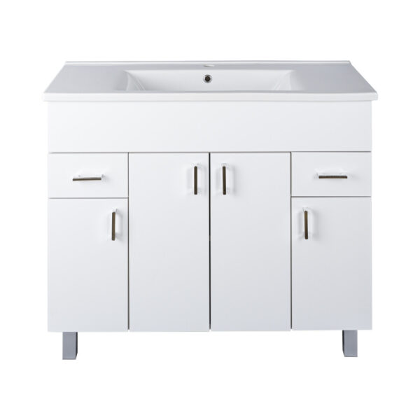VivaStyle EKONOMIK PLUS 100 lábon álló fürdőszobabútor Sanovit ATRIA 9100 mosdóval - 101 x 45,5 cm